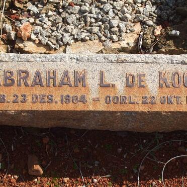 KOCK Abraham L., de 1904-1926