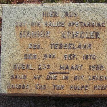 KRIEGLER H? nee TESSELAAR 1870-1959