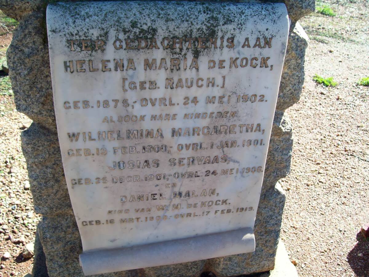 KOCK Helena Maria, de nee RAUCH 1875-1902