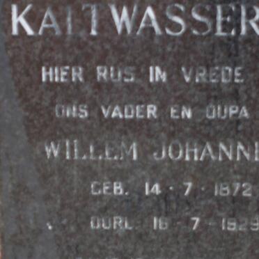 KALTWASSER Willem Johannes 1872-1929