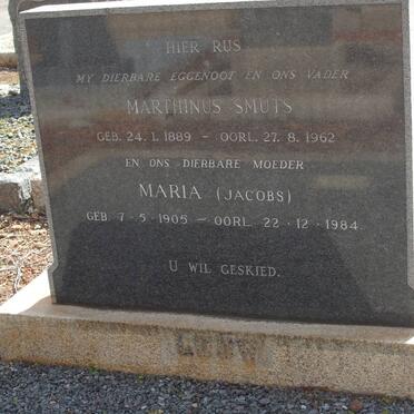LOUW Marthinus Smuts 1889-1962 &amp; Maria JACOBS 1905-1984