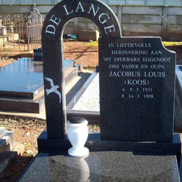LANGE Jacobus Louis, de 1931-1998