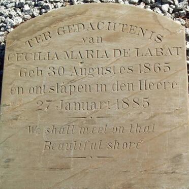 LABAT Cecilia Maria, de 1865-1885