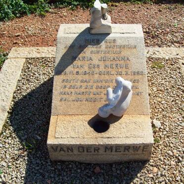 MERWE Maria Johanna, van der 1940-1952