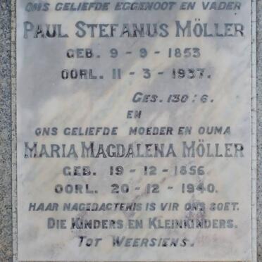 MOLLER Paul Stefanus 1853-1937 &amp; Maria Magdalena 1856-1940