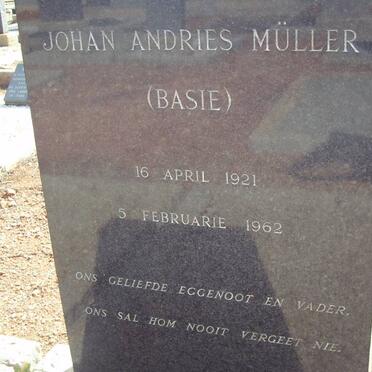 MULLER Johan Andries 1921-1962