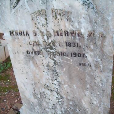 MERWE Maria S., v.d. 1831-1907
