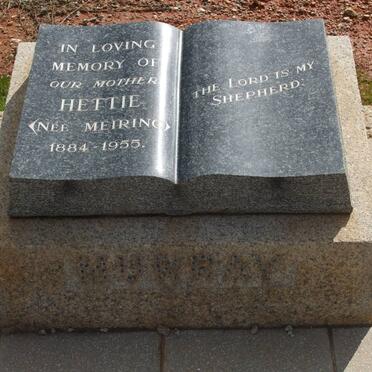 MURRAY Hettie nee MEIRING 1884-1955