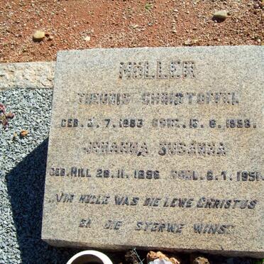 MOLLER Theunis Christoffel 1883-1958 &amp; Johanna Susanna 1896-1951