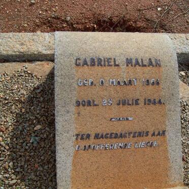 MALAN Gabriel 1866-1944