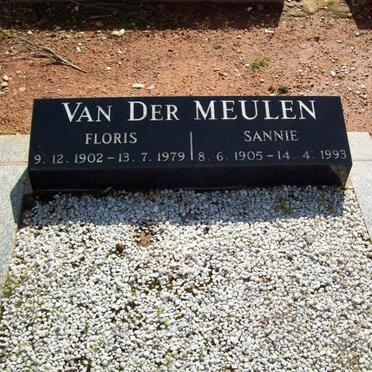 MEULEN Floris, van der 1902-1979 &amp; Sannie 1905-1993