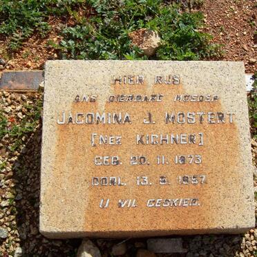 MOSTERT Jacomina J. nee KICHNER 1873-1957