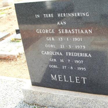 MELLET George Sebastiaan 1901-1979 &amp; Carolina Frederika 1907-1995