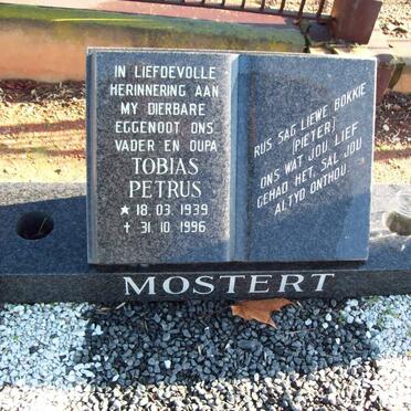 MOSTERT Tobias Petrus 1939-1996