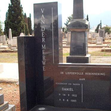 MERWE Daniel, van der 1922-1985