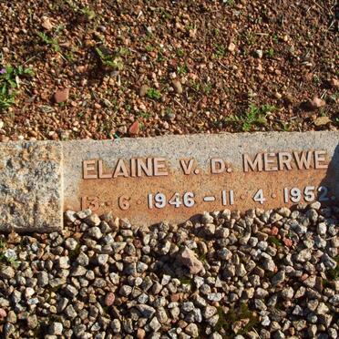 MERWE Elaine, v.d. 1946-1952