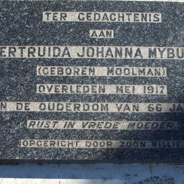 MYBURGH Gertruida Johanna nee MOOLMAN -1917