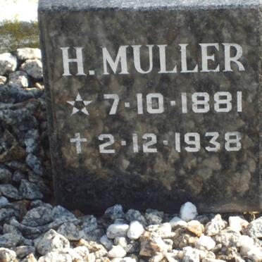 MULLER H. 1881-1938