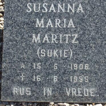 MARITZ Susanna Maria 1906-1995