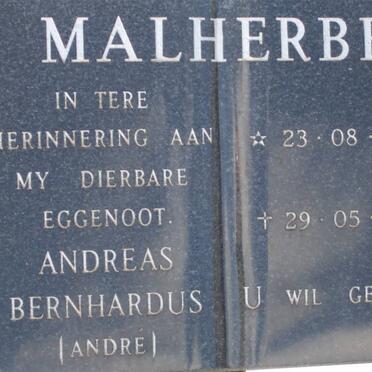 MALHERBE Andreas Bernardus 1916-1992