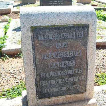 MARAIS Franciscus  1897-1951