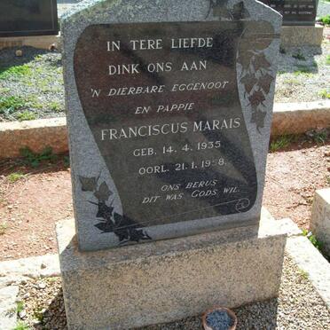 MARAIS Franciscus 1935-1958