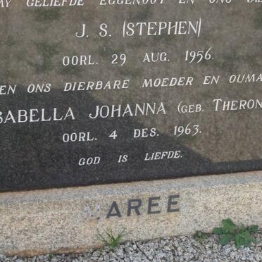 MAREE J.S. -1956 &amp; Isabella Johanna THERON -1963