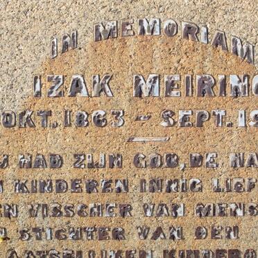 MEIRING Izak 1863-1917