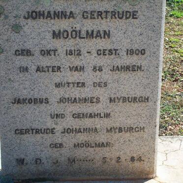MOOLMAN Johanna Gertrude 1812-1900