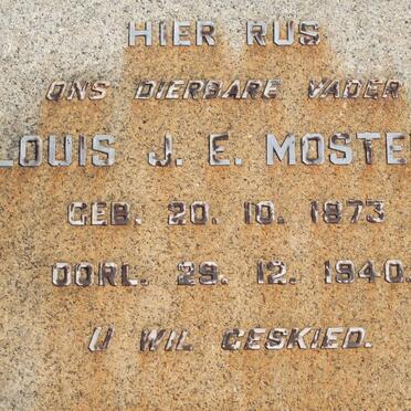 MOSTERT Louis J.E. 1873-1940