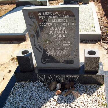 MARITZ Susara Johanna Josina 1974-1992