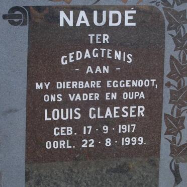 NAUDE Louis Gleaser 1917-1999