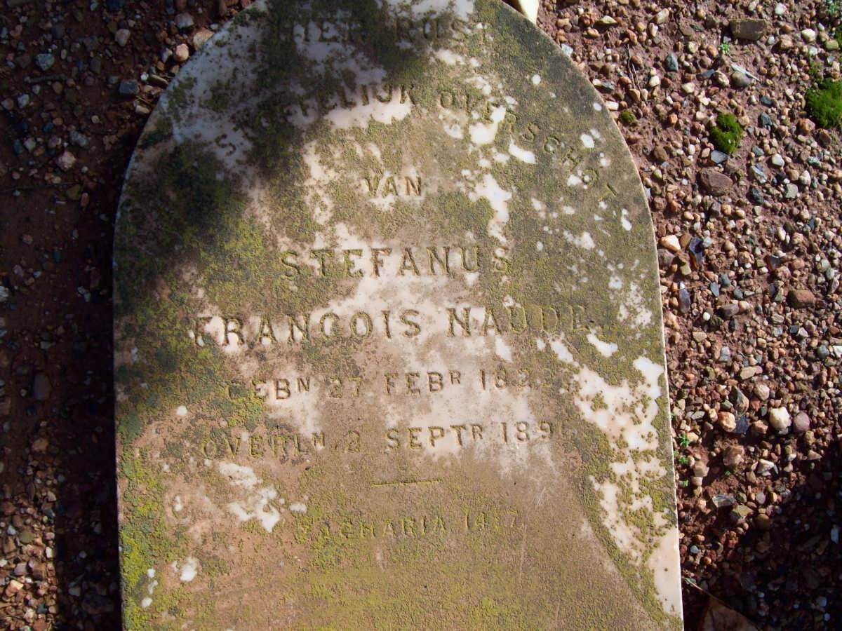 NAUDE Stefanus Francois 18??-1891