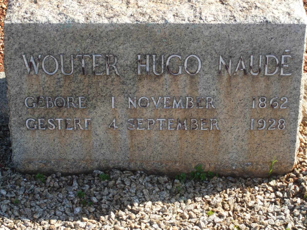 NAUDE Wouter Hugo 1862-1928