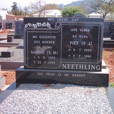 NEETHLING P.J. 1920-1999 &amp; S.M. 1923-1995