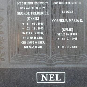 NEL George Frederick 1920-1993 &amp; Cornelia Maria E. 1918-2004