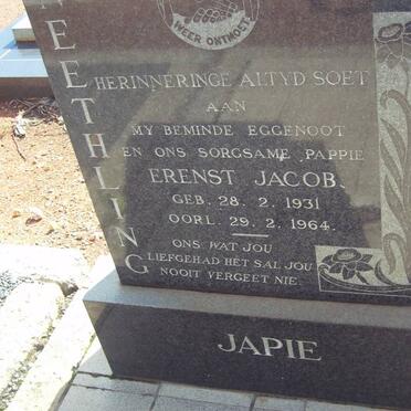 NEETHLING Erenst Jacob 1931-1964