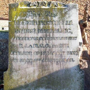 NEETHLING Martha Petronella -1927