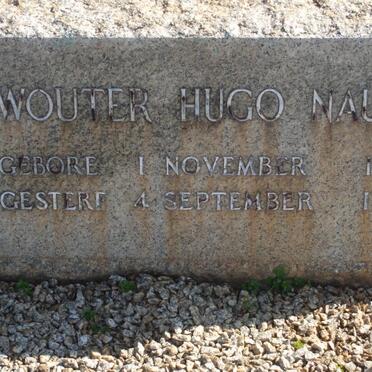NAUDE Wouter Hugo 1862-1928