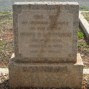 NEETHLING Gezina J. nee OLIVIER 1900-1953