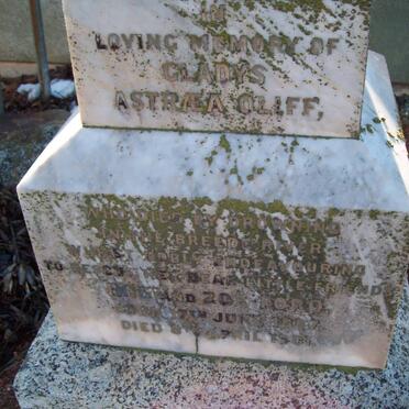 OLIFF Gladys Astrea 1887-1901