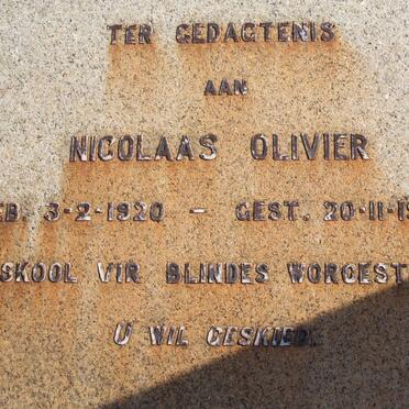 OLIVIER Nicolaas 1920-1939