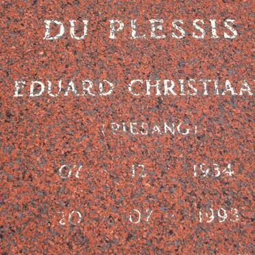 PLESSIS Eduard Christiaan, du 1934-1993