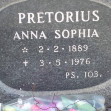 PRETORIUS Anna Sophia 1889-1976