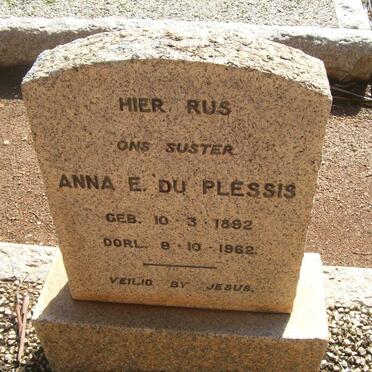 PLESSIS Anna E., du 1892-1962