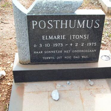 POSTHUMUS Elmarie 1973-1975