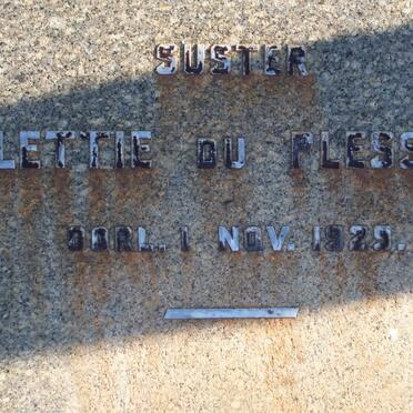 PLESSIS Lettie, du -1929