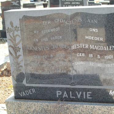 PALVIE Ernestus Jacobus 1893-1972 &amp; Hester Magdalena 1901-1975