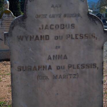 PLESSIS Jacobus Wynand, du en Anna Susanna MARITZ