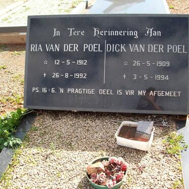 POEL Dick, van der 1909-1994 &amp; Ria 1912-1992